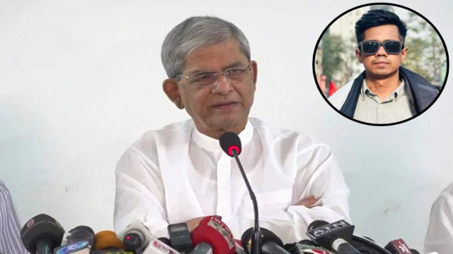 ছাত্রদল নেতা সাম্য হত্যার বিচার চাইলেন মির্জা ফখরুল