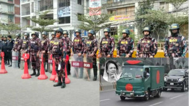 খালেদা জিয়ার জানাজা ঘিরে সকাল থেকে বন্ধ রয়েছে কয়েকটি সড়ক