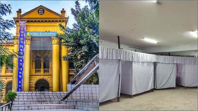 প্রতিষ্ঠার পর প্রথম জকসু নির্বাচন কাল, প্রস্তুত ভোটকেন্দ্র