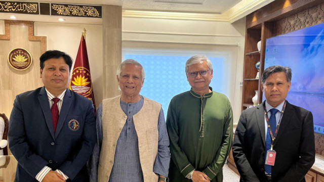 প্রধান উপদেষ্টার সাথে রাবি ভিসির সাক্ষাত ও মতবিনিময়