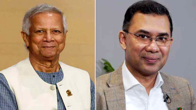 অন্তর্বর্তী সরকারের প্রধান উপদেষ্টা অধ্যাপক ড. মুহাম্মদ ইউনূসের সঙ্গে বিএনপির ভারপ্রাপ্ত চেয়ারম্যান...
